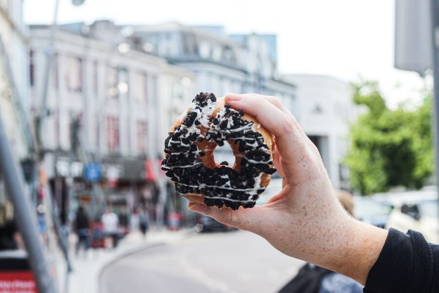 Cork Delicious Donut Adventure by Underground Donut Tour - Walking Oliver Plunkett Street through central Cork