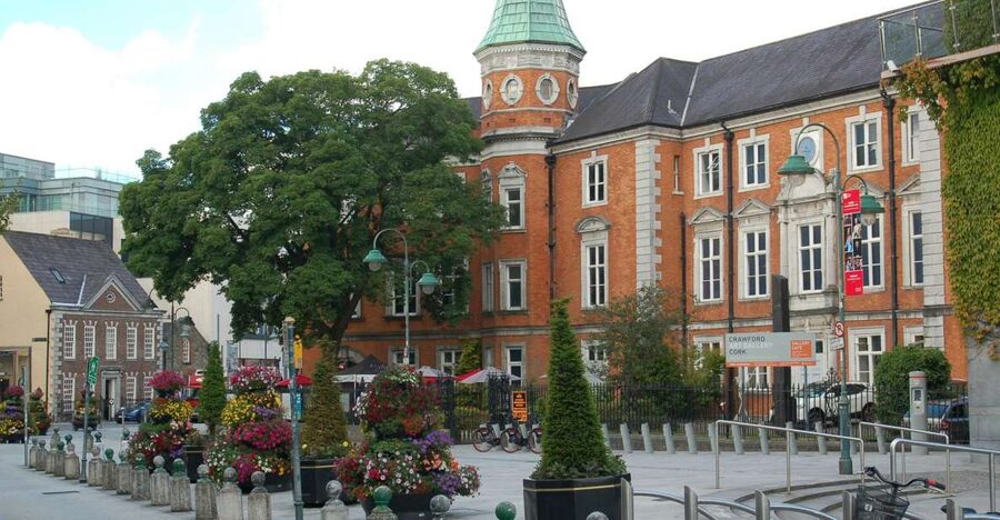 Cork: Guided Historical Walking Tour - Cork Opera House and the view toward Shandon