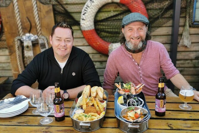Dublin Coastal Craft Beer and Seafood Trail - Walking the fishing port and looking toward the Irish Sea