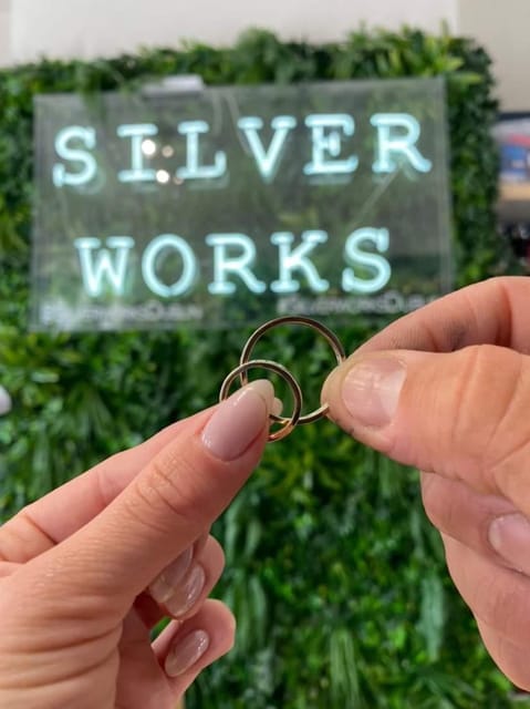 Dublin: Forge a Silver Ring Workshop on George's Street - Step two: forming the ring with a mallet