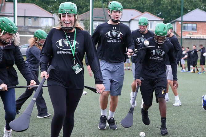 Experience Gaelic Games in Galway - Learning hurling with equipment provided