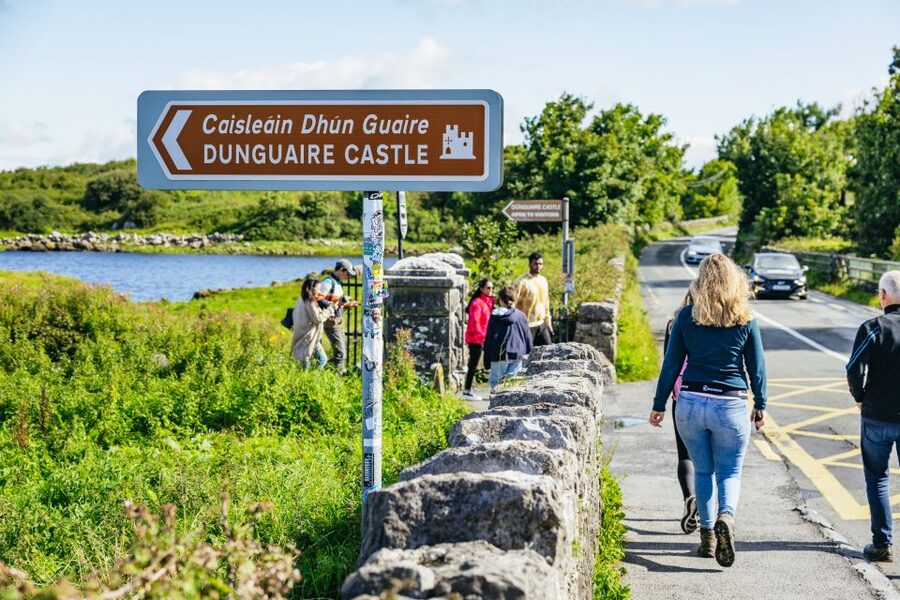 From Galway: Full-Day Cliffs of Moher & Burren Guided Tour - Dunguaire Castle and the first Atlantic views