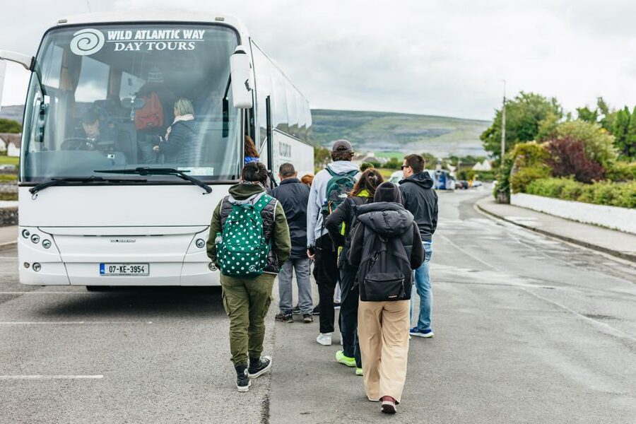 From Galway: Full-Day Cliffs of Moher & Burren Guided Tour - Meeting the bus on Merchants Road