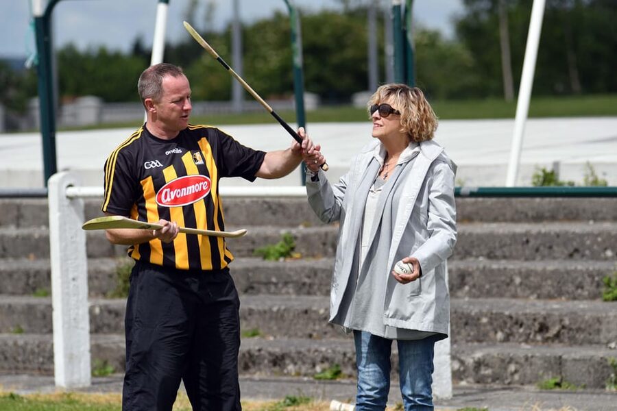 Hurling Experience in Kilkenny City - Taking your shot at the goalposts