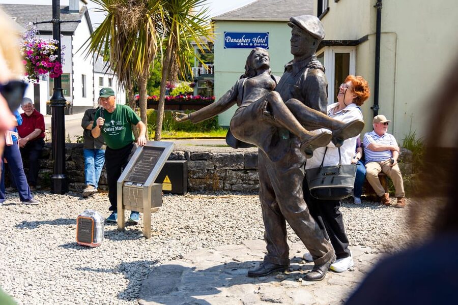 Ireland: County Mayo The Quiet Man Museum Self-Guided Visit - Entering the thatched cottage on Circular Road