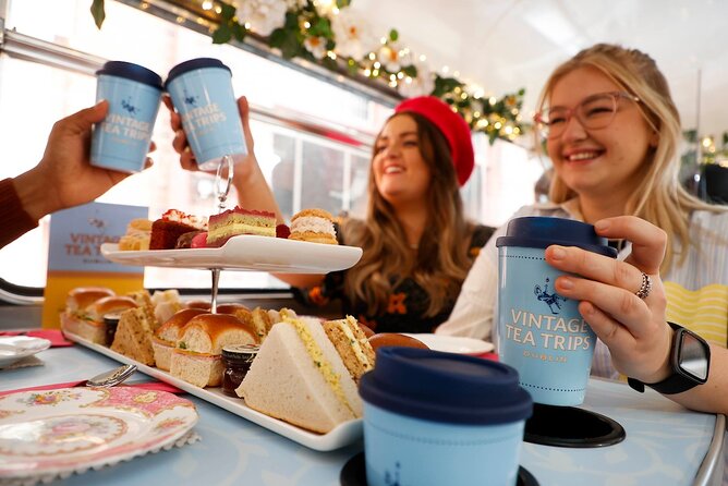 Irish Afternoon Tea on 1960s Vintage Bus in Dublin - Trinity College and the Georgian streets