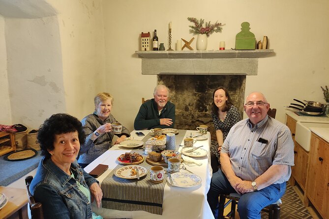Private visit in an Irish Castle Home - Tea, the kitchen table, and the open fire