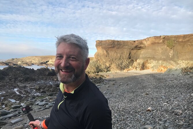 Toe Head Clifftop Hike in West Cork - The EIRE sign and Iron Age promontory fort